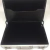 Business Card Holder Files Organizer Portable Mini Aluminum Safe Suitcase Briefcase Case 4579 Q2