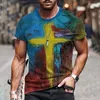 Męska Plus Tees Polos Koszulki Art Graffiti T Shirt Mężczyźni Retro Moda Drukuj Koszulka Streetwear Sports Muscle Tees Topy Lato Casual Zagraniczone Tshirts 6XL