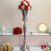 98cm Tall Vintage Flower Vase Pot Party Decoration Metal Trumpet Wedding Marriage Ceremony Anniversary Centerpiece Decor