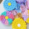 Fidget Toys Silicone Bag Children's Coin Purse Messenger Toy Bags Finger Silicone Rainbow Bubble Fashion Waist Handbag