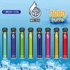 Authentique Poco Mesh jetable E-Cigarettes E-Cigarettes de POD Kit 2000 Puffs 1250mAh Batterie 7ML 7ml Prérigé Cartouche Prérigé Pen Vap Bar Plus Xtra XXL 100% A56