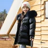 Jaqueta infantil meninas bebê grosso casaco quente inverno crianças para baixo roupas frias adolescente parkas outerwear tz960 h0910
