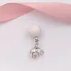 Schmuckherstellungsset Elefant und rosa Ballon Mama Charms Pandora 925 Silber Motivationsarmband für Frauen Männer Kette Abstandshalter Perle Muttertag Halskette Armreif Geschenke