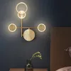 Wandlampen Artpad Modern koper LED LICHT Roteerbaar bed Black Gold SCONCE 3 DIM voor Reading Trap TV Backfround