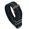 Cinturino NATO premium 20mm da 22 mm di ricambio in nylon cinghia di orologio da nylon regolabile stile singolo Pass Style per Tudor H091568870735