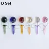 6 스타일 Slurpers Ruby Pearls/Pills가있는 흡연 액세서리 Terp Slurper Quartz Banger Nails Rigs 용 12mm 14mm 20mm 22mmOD 유리 구슬 나사 세트