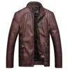 COMLION Faux Leather Jackets Men High Quality Classic Motorcycle Bike Cowboy Jacket Coat Male Plus Velvet Thick Coats M-5XL C46 211203