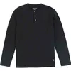 Outono 100% Algodão Manga Longa Henley T-shirt Confortável Slim Fit Tshirt Alta Qualidade Básico Tops SJ131088 220115