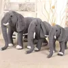 Simulering Elefant Gosedjur Plus Leksak Mjuk Lejon Giraffe Kudde Jätte Söta Barn Julklapp AA50MR 210728