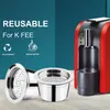 ICafilas Stainless Steel Refillable Reusable Coffee Capsule Cafeteira Filter for K Fee &Tchibo Cafissimo Cream Maker 210712