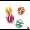 Jouets Chat Maison Jardin Ménage Jouet Pour Animaux De Compagnie Boules De Sisal Circulaire Options Multicolores Essentielles Pour La Famille Boule À Tricoter Fournitures Pour Animaux De Compagnie 0 6Mya J2 D