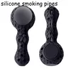 Silikon Rökning Pipe Tobacco Handsked Rör värmeolja DAB Riggar med glasskål Dabber Tools Multi Classic Colors