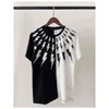 T-shirts pour hommes Style de rue européen Neil Barrett Nouvelle série Lightning T-shirt pour hommes à manches courtes 100% haut en coton pour femmes Q7