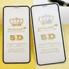 Screenprotector voor iPhone 14 Pro Max 13 Mini 12 11 XS XR X 8 7 6 Plus SE 5D Volledige lijm Cover Dekking Gebogen 9H Gehard glas Fi2886802