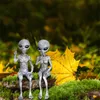 Weltraum Alien Statue Baby Rahmen Statuen Home Interior Und Outdoor Dekorationen Jardineria Decoracions Garten Accessories204V