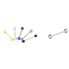 110 st Body Smycken Piercing Eyebrow Navel Belly Tongue Lip Bar Ring G2af