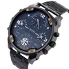 Orologi da polso Top Brand Shiweibao Orologio da uomo cool con quadrante grande Sport Militare Quarzo di tendenza in acciaio inossidabile a quattro tempi