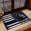 Mattor backar Blue America Flag Sunflower Doormat Non Slip Door Floor Mats Decor Porch