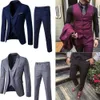 New mens suits Men Dress Suis Business Wear Slim Fit Wedding Groom SuiGFGs 3 Piece of Suits High Quality Men Leisure S