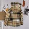 Doudoune Femme Mode Treillis Impression Femme Manteau Épais Dernières Parkas Top Qualité