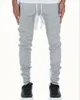 2021 Pant Spring /Summer Models Of Europe And The United States long Trousers Zipper Cotton Color Matching Casual Men's Sports Pants