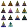 Levensboom Orgone Piramide Decor Amethist Peridoot Healing Crystal Energy Generator Orgonite Protect Meditation Tool