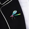 Pins Broschen Modische Temperament Farbe Libelle Brosche Wilde Dame Insekt Kleidung Zubehör Roya22