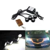 4 i 1 back-up Light Wireless Remote Control Kit Hawkeye LED Car Emergency Strobe DRL Lights Reversering Lampa 12V DC 16 Modes Vit