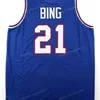 Nikivip Custom Retro Dave Bing #21 #22 College Syracuse Orange Basketball Jersey Heren gestikt Witblauw ELKE NAAM NUMMER Maat S-4XL Vest Jerseys