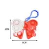 官能玩具減圧玩具そのポップズフィジットクリスマスシリーズ子供バブル音楽キーホルダーサンタクロースジンジャーブレッドマンツリーバタフライ