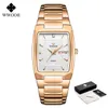 Wallwatches Movimiento japonés Wwoor Wwoor For Women Wrist Watch 2022 Fashion Casual Gold Square Ladies Quartz Reloj Reloj Muje Muje