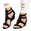 2021 Summer Ladies Sandals Foreign Trade35- 43 Large Size Roman Flat Bow Women's Shoes Wholesale