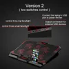 COOLCOLD 17 inch Gaming Cooler Six Fan Led Screen Two USB Port 2600RPM Cooling Pad Notebook Stand Laptop