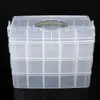 30 Grids Plastic Storage Box Portable Detachable Home Organizer Transparent Makeup porta joias 210914