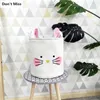 Rose dessin animé lapin panier de rangement pour jouet laver les vêtements articles divers maison placard organisateur conteneur boîte blanchisserie 210609