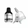 Nbyaic 50 pcs retro preto e branco manta perfume garrafa 35ml portátil prata de vidro perfume dispensado garrafa de frasso de garrafa vazia