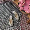 Pantoufles d'été élégantes sandales de perles chaussures habillées femmes blanc chaton talon peep toe plage
