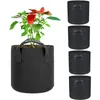 Garden växt växa väska med handtag växande krukor trädgårdsredskap 5 gallon svart förtjockad non-woven tyg potatis grönsak blomma plantering kruka