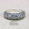 Echte pure 925 sterling luxe ontwerp ringen voor vrouwen elegante ingelegd zirkoon steen vintage bloemen Thaise zilveren sieraden