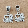 150 stks Cheerleader Hart I Love to Cheer Handgemaakte Metalen Bedels Hangers DIY Sieraden Maken Accessoires A-660223n