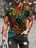 24 Stile Herren-T-Shirts, lässig, Nation-Stil, bedruckt, Afrika, kurzärmelige Kleidung