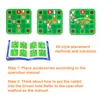 Bunny Bouncing gry Kids Puzzle Board Checkles Toy Funny Rabbit Fox Moving Strategy Strategy Prezent na rozwój mózgu