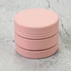 Moda Gumowa farba Różowa Kolorowe Palenie 40mm 3 Warstwy Mini Kruszarka Spice Pollen Rura ziołowa Tobacka Młynek ziołowy