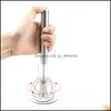 Egg Tools Kitchen Kitchen, Dining & Bar Home Garden Semi-Matic Whisk Stainless Steel Hand Push Blender Beater Milk Frother Mixer Stirrer Ver