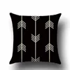 Pillow Case Black And White Pattern Pillowcase Cotton Linen Printed 18x18 Inches Geometry Euro Covers 45x45cm Cushion/Decorative