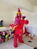 Real Picture Man Riding A Dragon Mascot Kostym Fancy Dress för Halloween Carnival Party Support Anpassning Vuxen Storlek