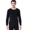 Intimo da uomo O collo sottile mutande e magliette termiche Long Johns taglie asiatiche da L a 6XL 211108