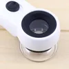 45X Mini Microscope LED Light Handheld 40 Times HD Magnifier Glass PCB Circuit Board repair tools Magnifying Glasses Jewelry Loupe 6B-A