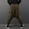 Men's Pants INCERUN Harem Drop Crotch Baggy Camouflage Printed Casual Hip-hop Joggers Male Trousers Pantalon Hombre 2021 S-5XL