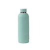 17oz/500ml Rubber Paint Bottle Narrow Mouth Water Flask Travel Mug Slim Cup 18/8 Stainless Steel Insulated Vacuum 2-wall Thermal Glass Straight